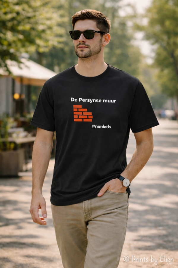 T-shirt Nonkels Heren - De Persynse muur