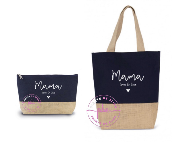 Duo Shopper & toilettasje - mama
