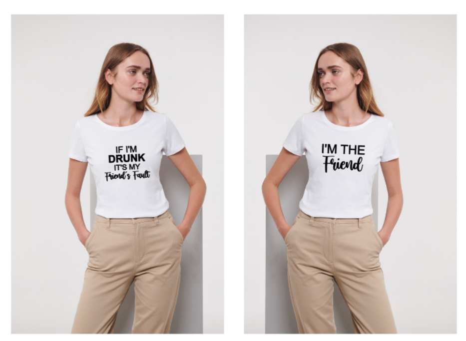 Duo Tshirt - Friend - Dames