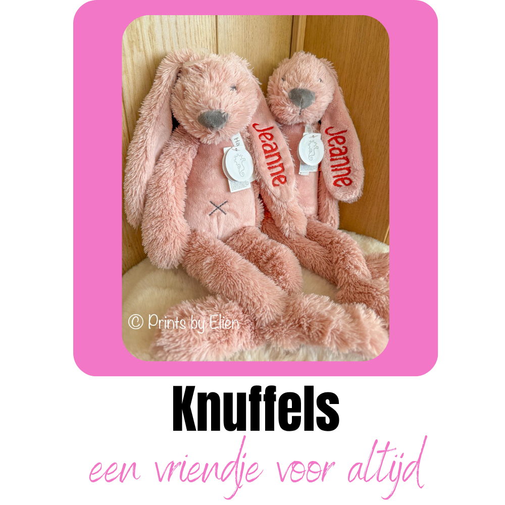 knuffel met naam geborduurd gepersonaliseerd baby cadeau