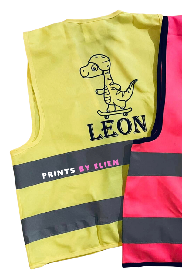 Fluohesje - zwarte print