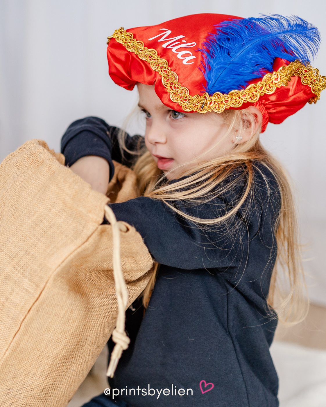 Pietenmuts met naam - Gepersonaliseerde pietenmuts voor kinderen