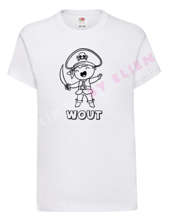 Inkleur T-shirt - Piraat