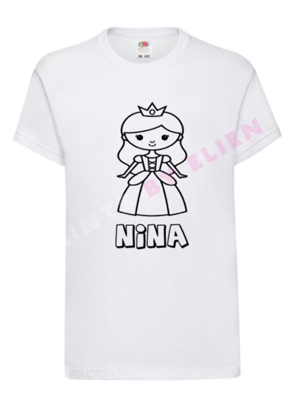 Inkleur T-shirt - Prinses