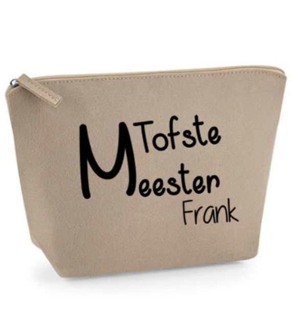 Toilettasje/pennenzakje Tofste Juf/Meester