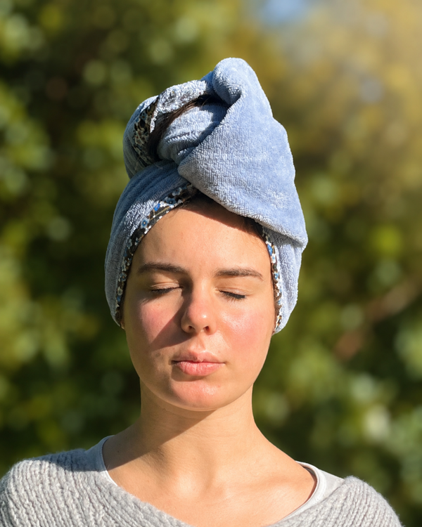 Serviette turban pour cheveux