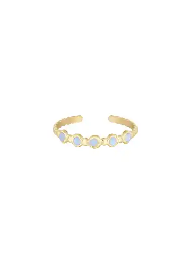 Ring Blue|Gold - ONE SIZE