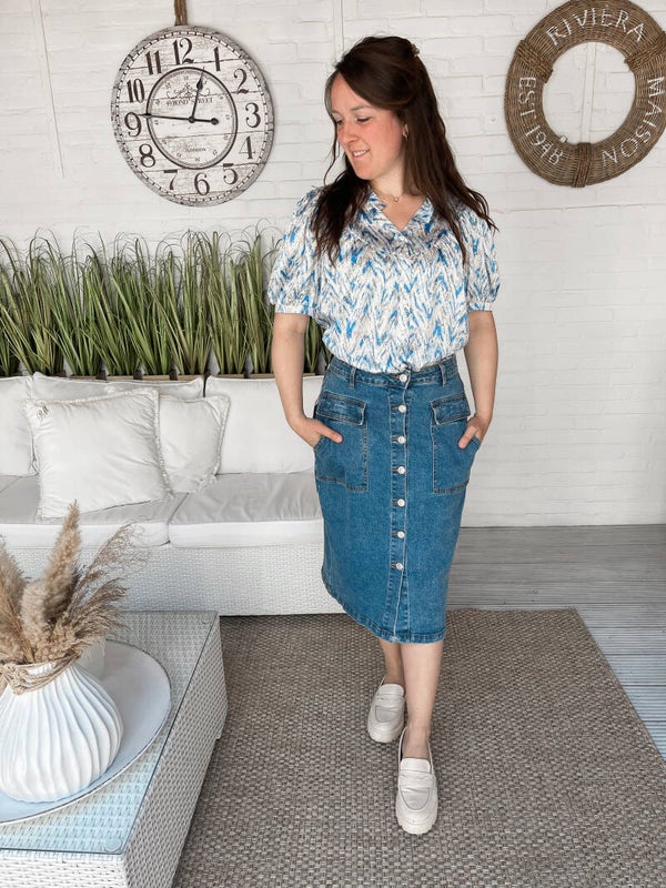 Blouse | Blue Gold