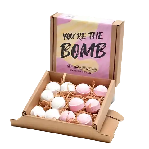 Bathbomb - Aardbei & Kokosnoot