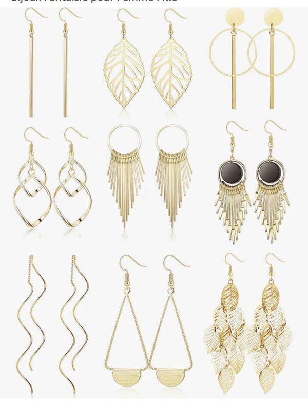 boucle oreille or acier inoxydable