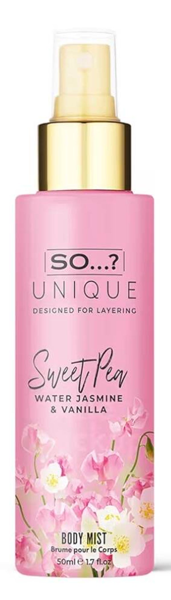 brume corporelle unique sweet pea 50 ml