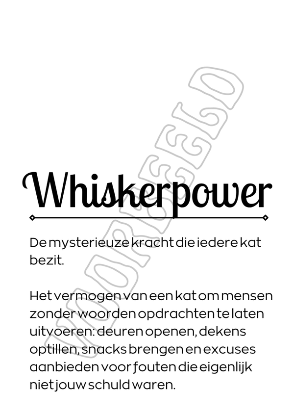 Whiskerpower
