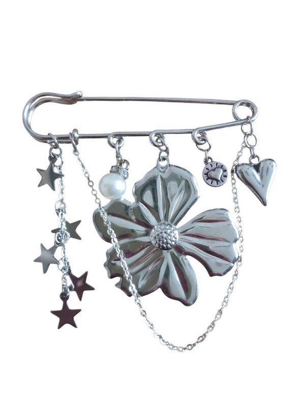 Stralende Bloem Broche