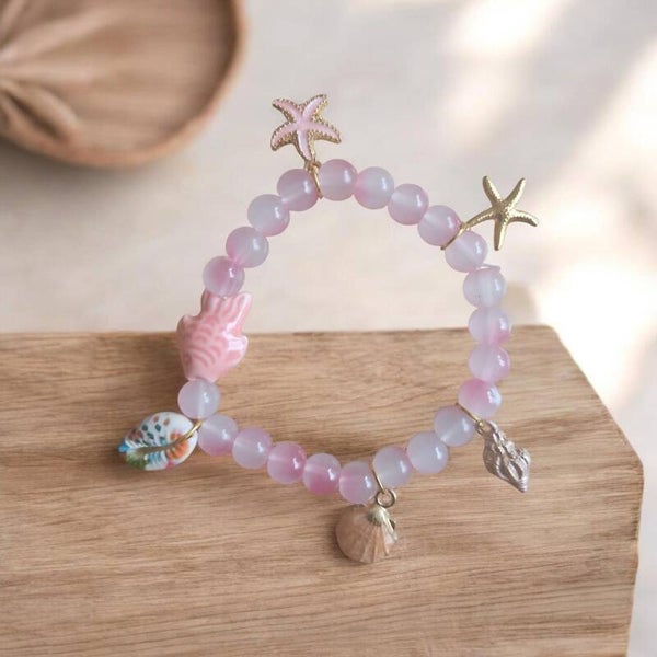 Beach armbandje roze