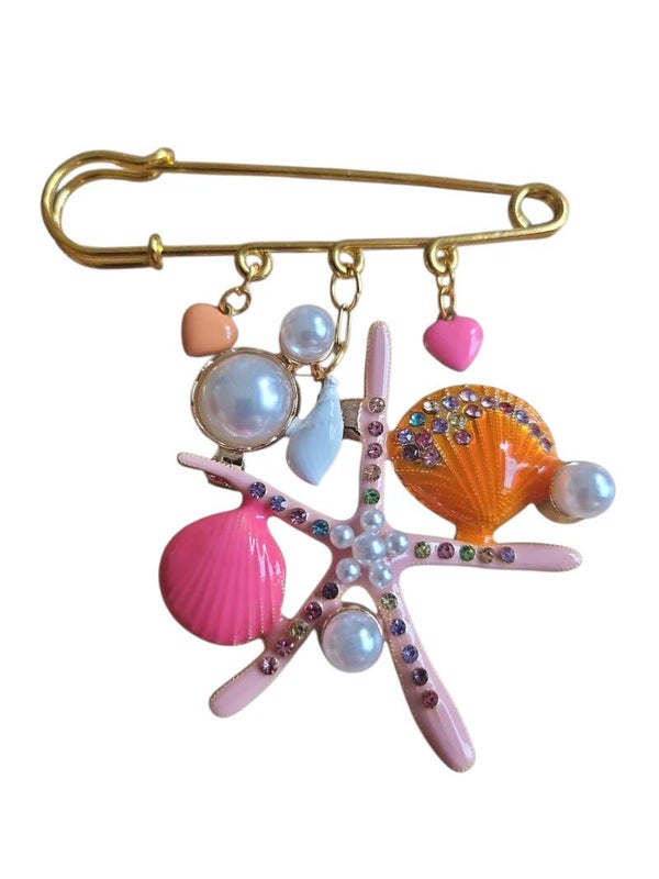 Zee Ster Broche Roze