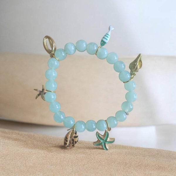 Beach armbandje licht groen