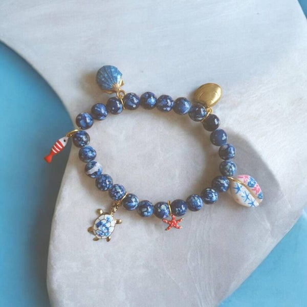 Beach armbandje blauw