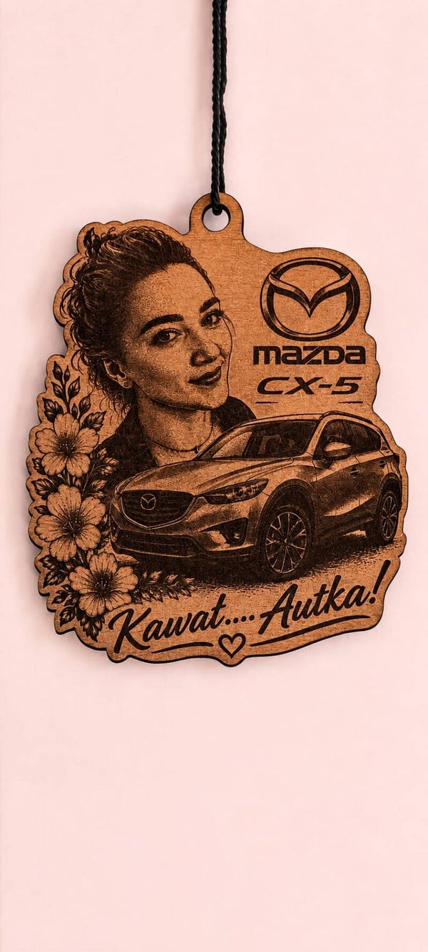 Personalizowana zawieszka do auta z grawerem