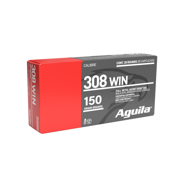 AGUILA MUNITION .308 WIN 150GR STANDARD FMJ BT 20 Schuss