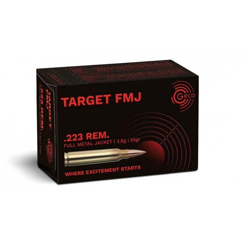 Geco .223 Rem Target FMJ, 55grs. - 50 St.
