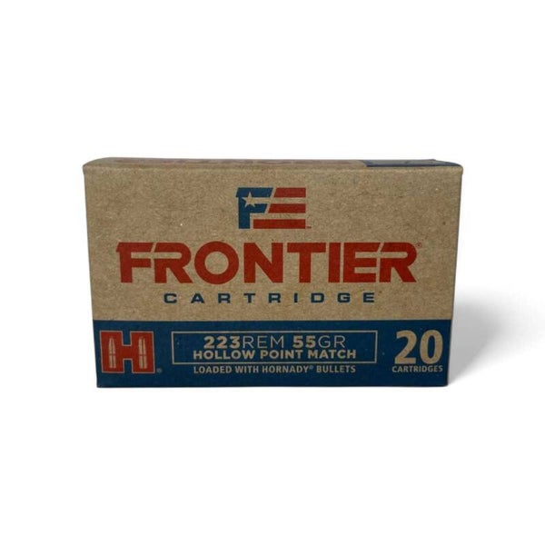 HORNADY MUNITION FRONTIER .223 REM 55GR HP MATCH 20