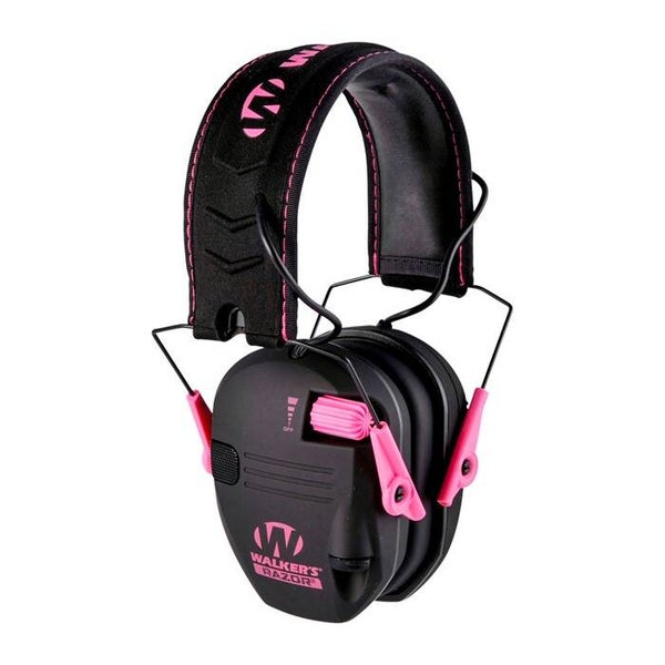 Gehörschutz WALKERS GAME EAR Razor Slim Shooter Folding Muffs-Pink