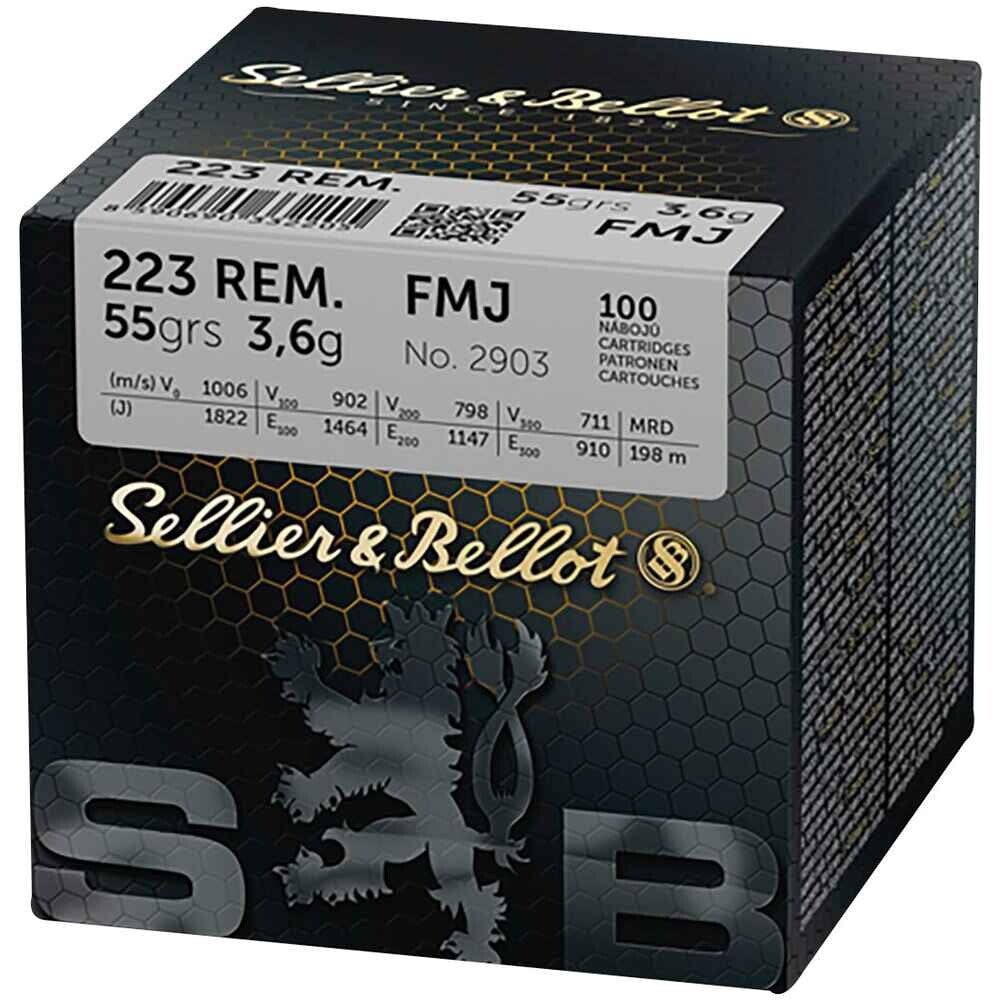 Sellier & Bellot .223 Remington Vollmantel Boat Tail  3,6 g / 55 grs