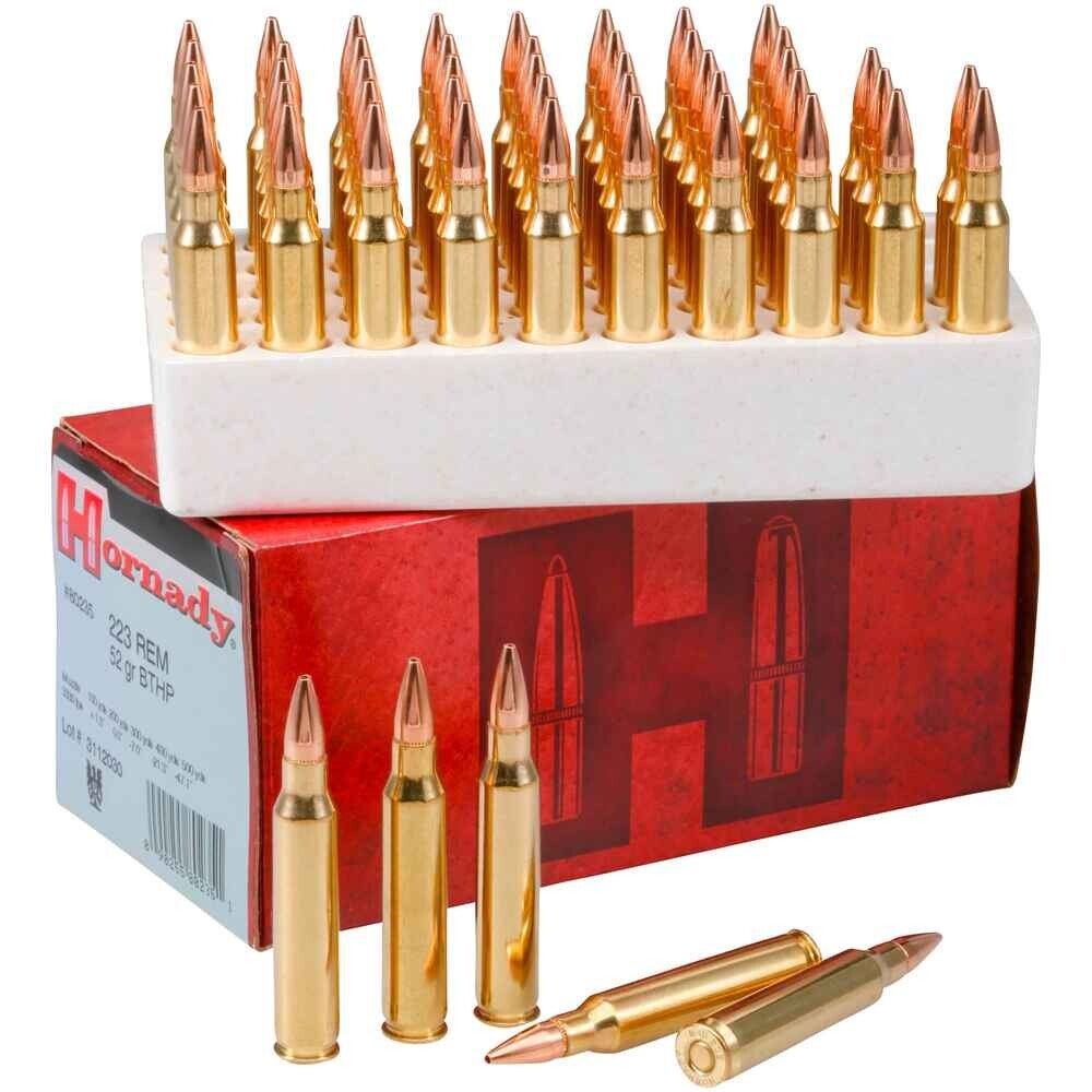 Hornady .223REM 52grs. BTHP Match