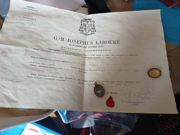 Saint Luke relic  and document