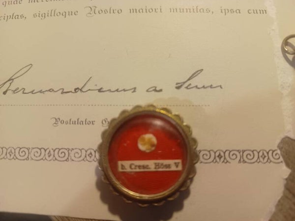 Saint Creszentia HOESS RELIC and document kaufbeuren