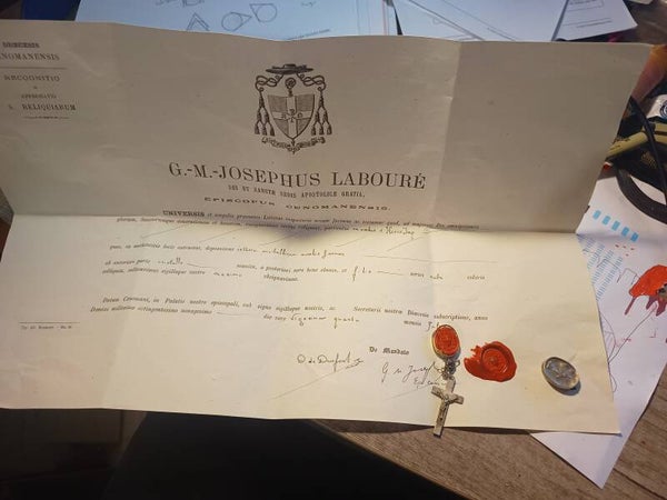 saint Henri  emperor relic and document imperator