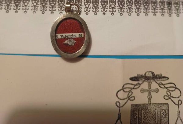 saint valentine relic and document