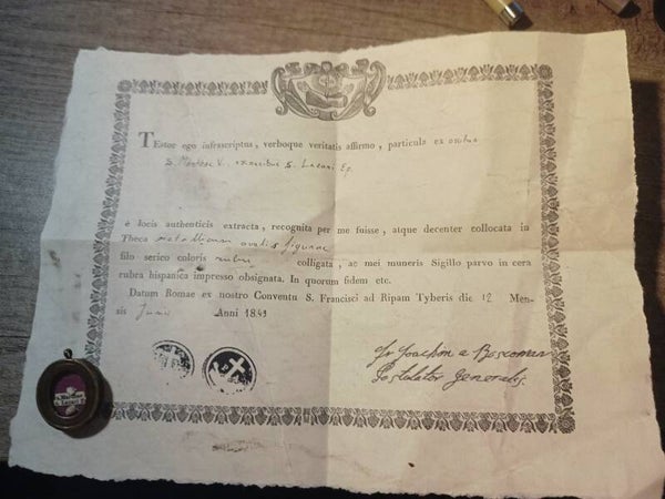 Saint Martha and saint lazarus rare relic