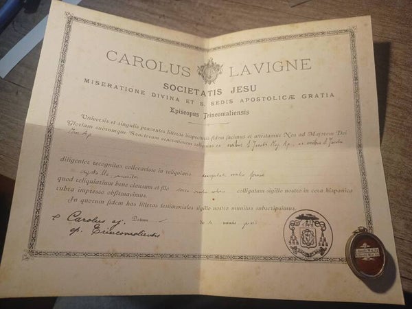 saint jacob the minor and saint jacob major relic and document