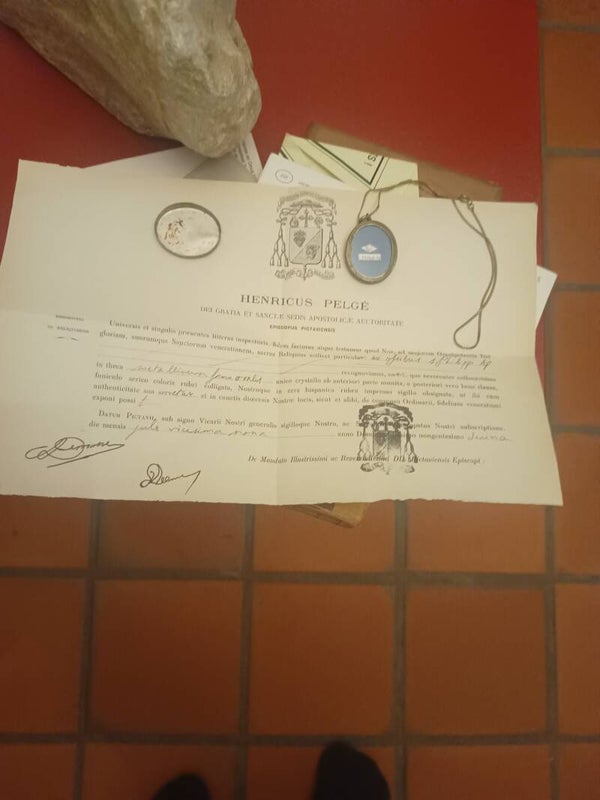 saint philip relic and document