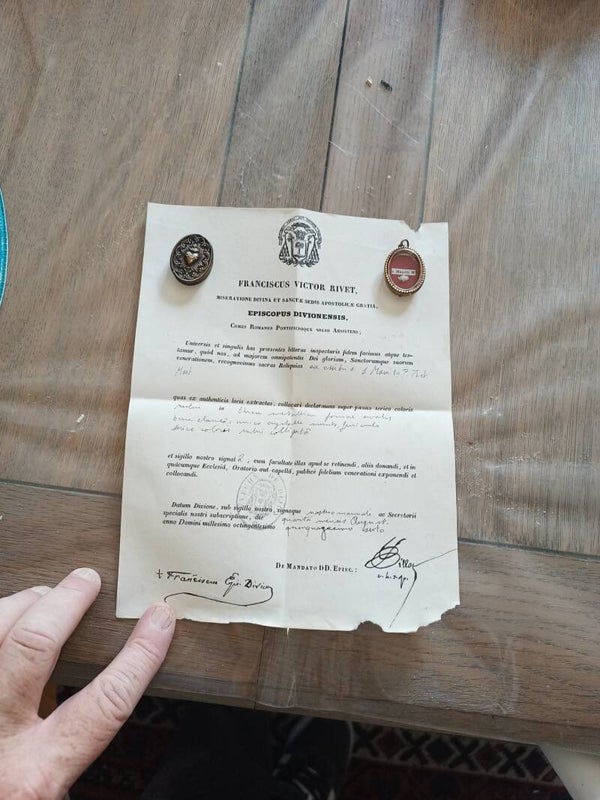 saint maurice relic and document