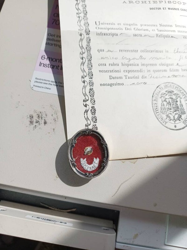 Saint Helen relic and document