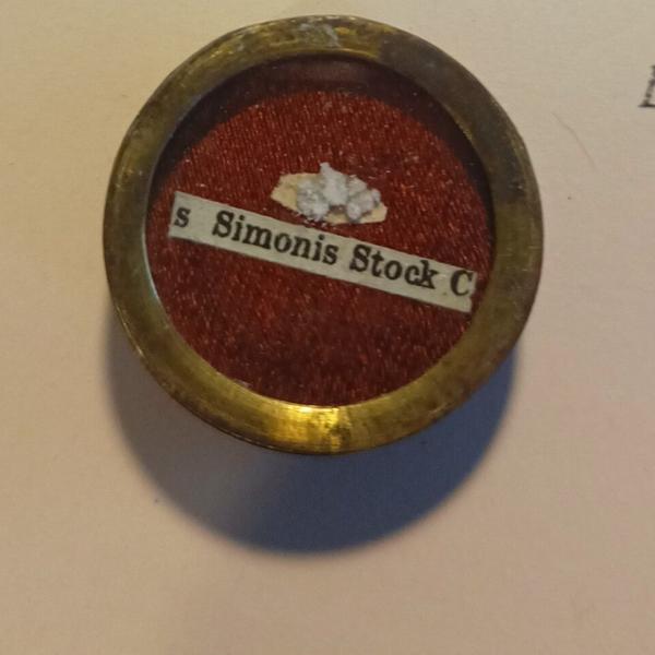 saint simon stock relic and document