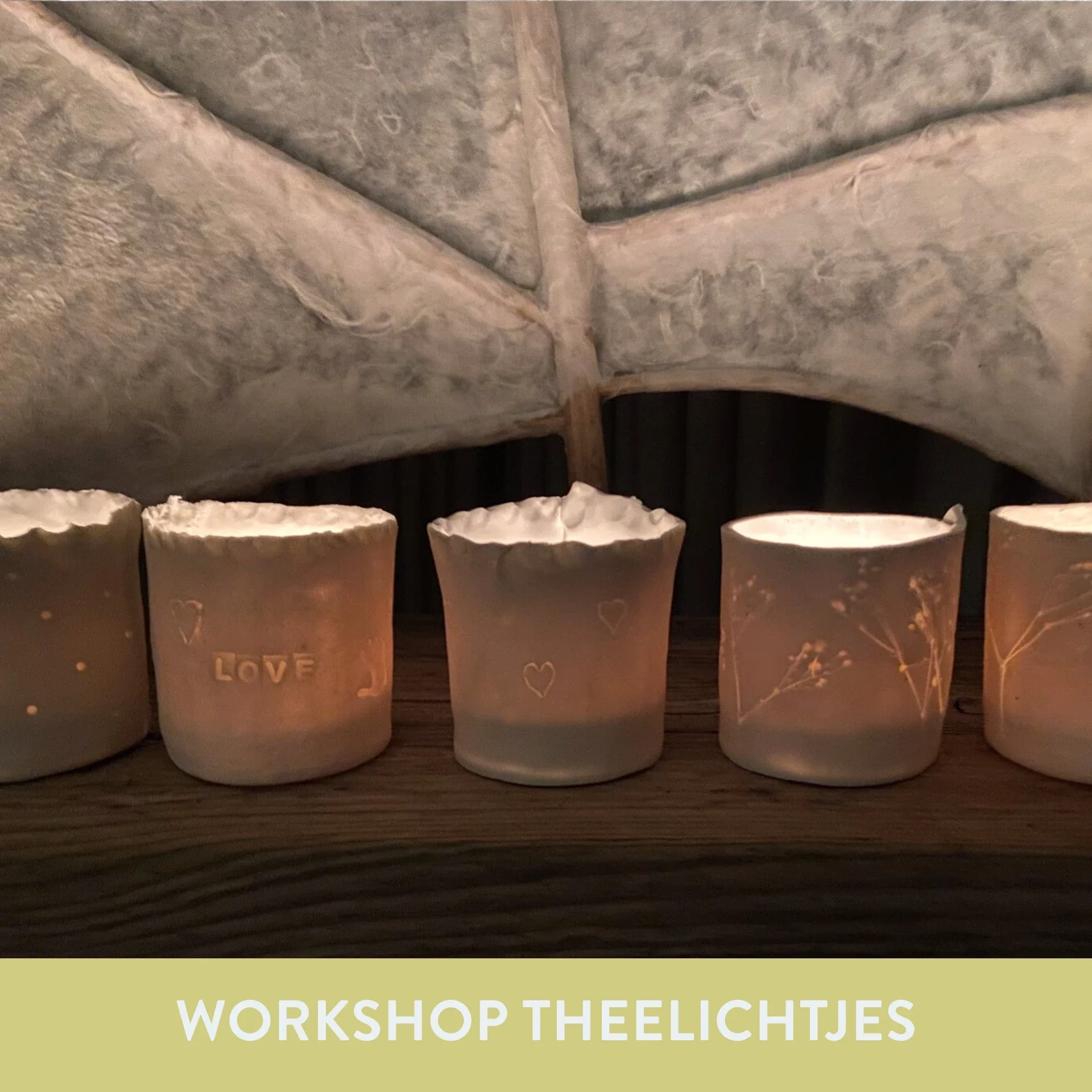 theelichtjes in keramiek