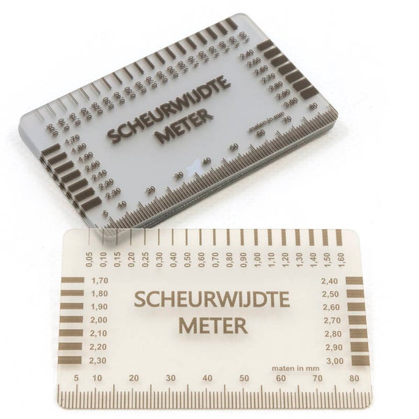 Scheurwijdtemeter dun (per 10 stuks)