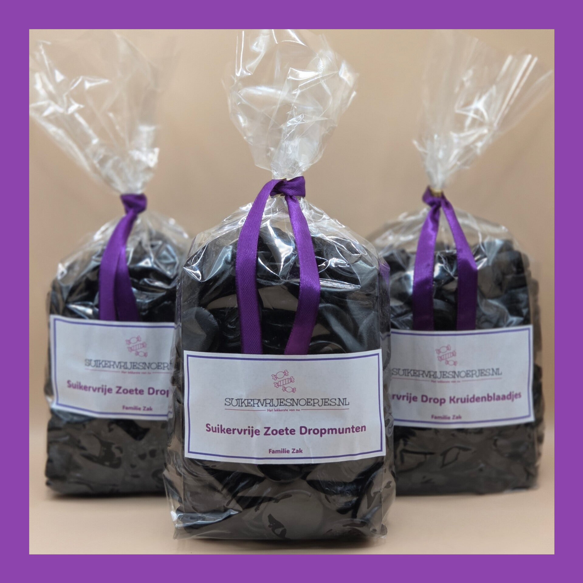 Combi Deal | 3 Familie zakken Suikervrije Drop