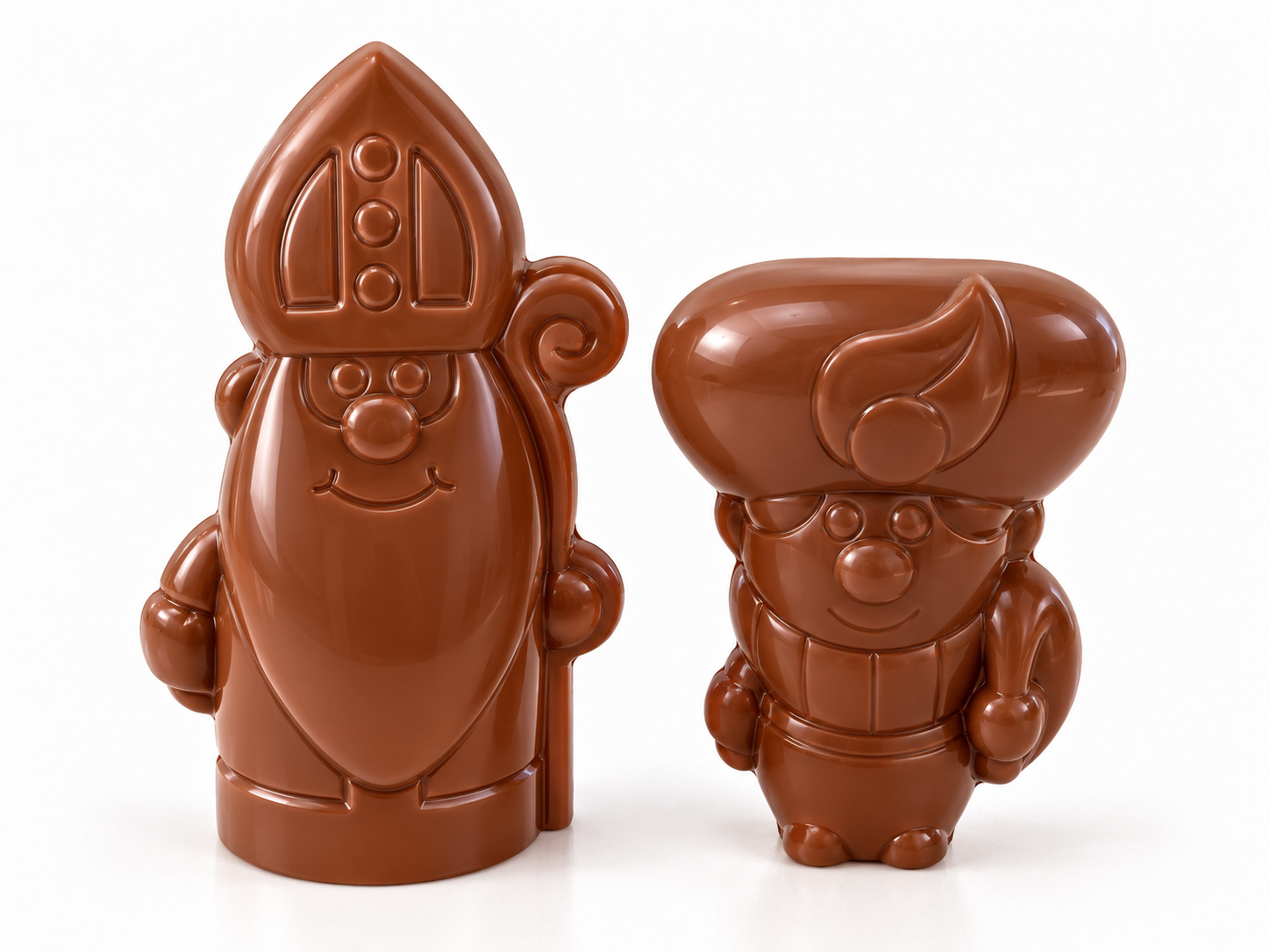 Mini Sint en Piet 9cm melk