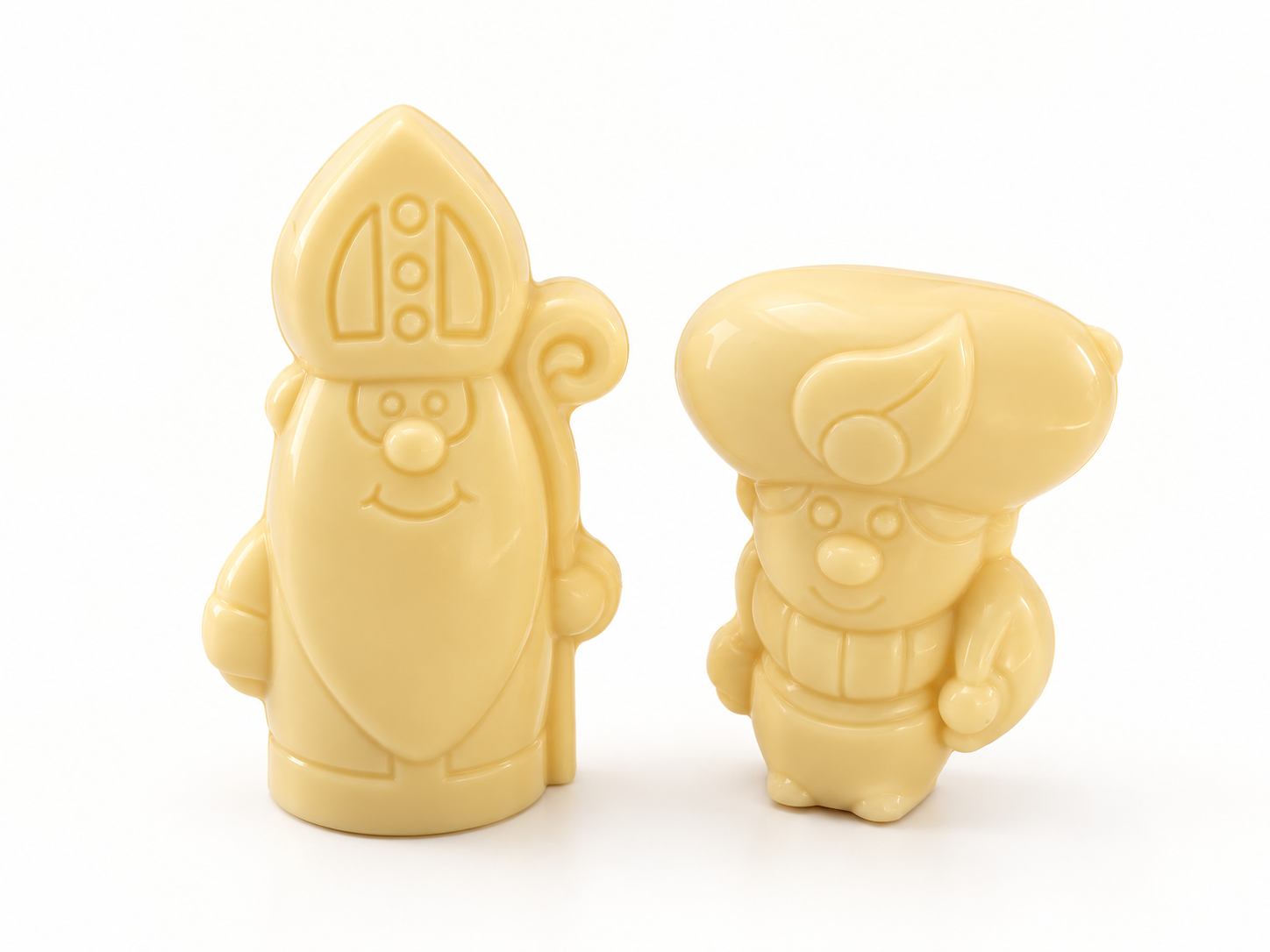 Mini Sint en Piet 9cm Wit