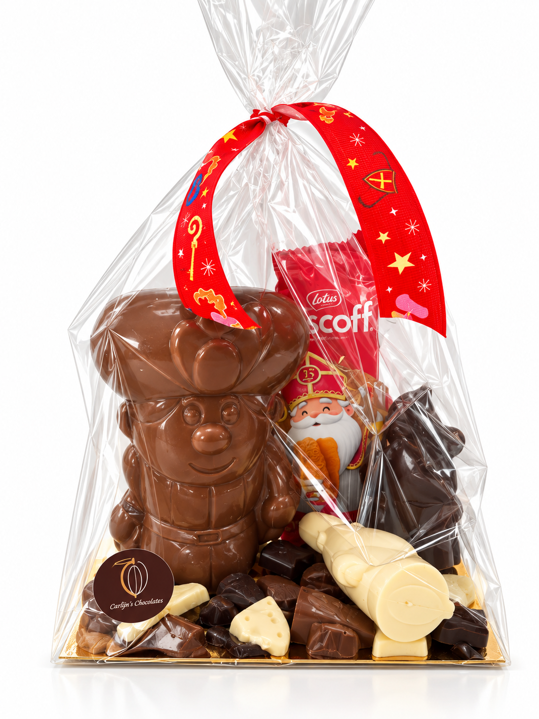 Pakket met de knecht van de Sint