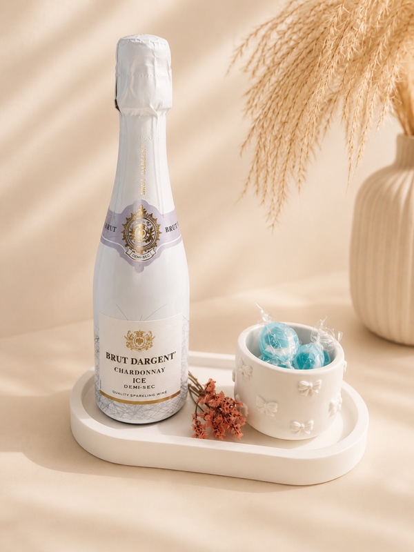 Geschenkset - Teelichthalter/Sekt