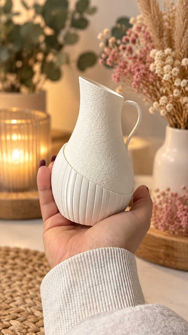 🤍 Deko-Vase „Kanne“ – 3D-Druck