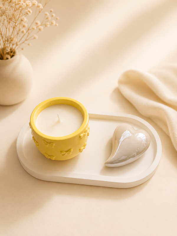Geschenkset- Duftkerze mit Herz