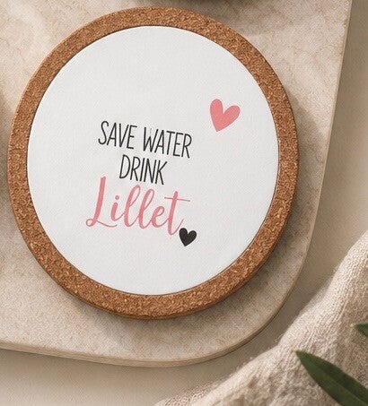 Kork-Gips Untersetzer-Save Water