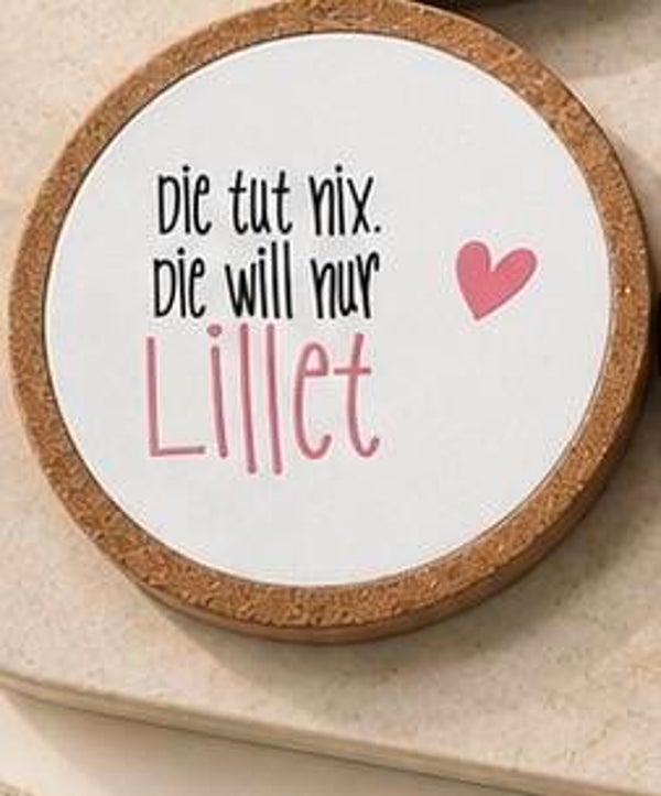 Kork-Gips Untersetzer- Die tut Nix