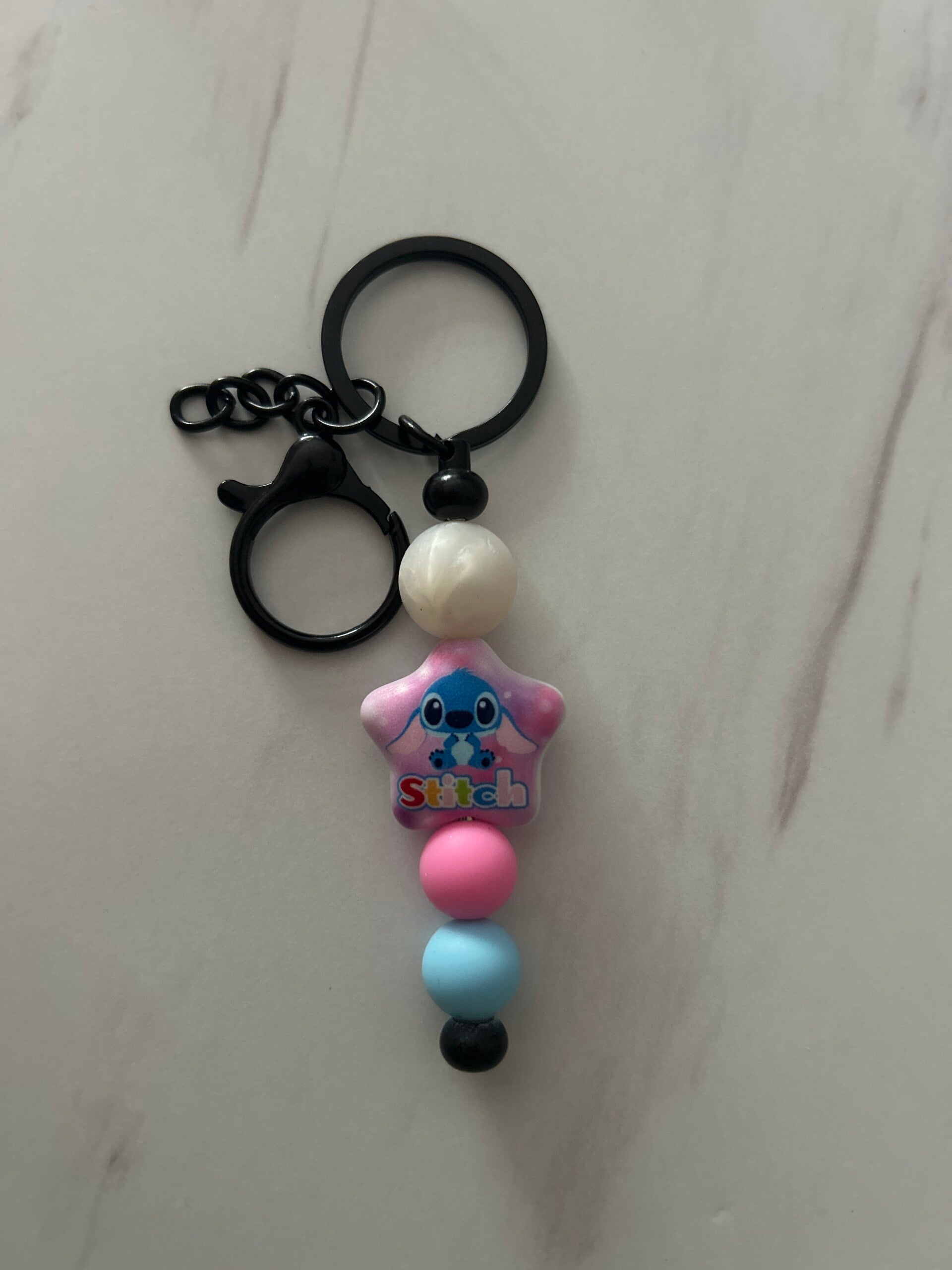 Schlüsselanhänger Stitch Stern